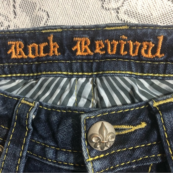 JEANS - Women's Rock Revival "Jessica" Skinny Embroidered Pocket Jeans. Size 26 - Picture 10 of 15